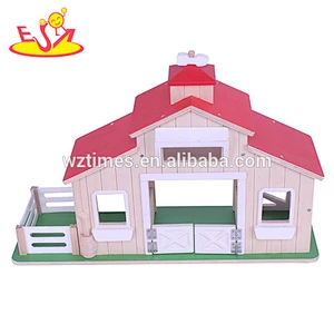 wholesale high quality baby wooden toy farm hot sale kids wooden toy farm W06A127