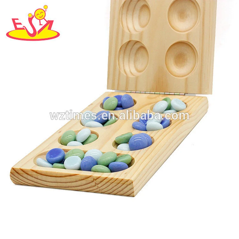 2018 hottest sale Classic Wooden Board Game Mancala for kids W11A092