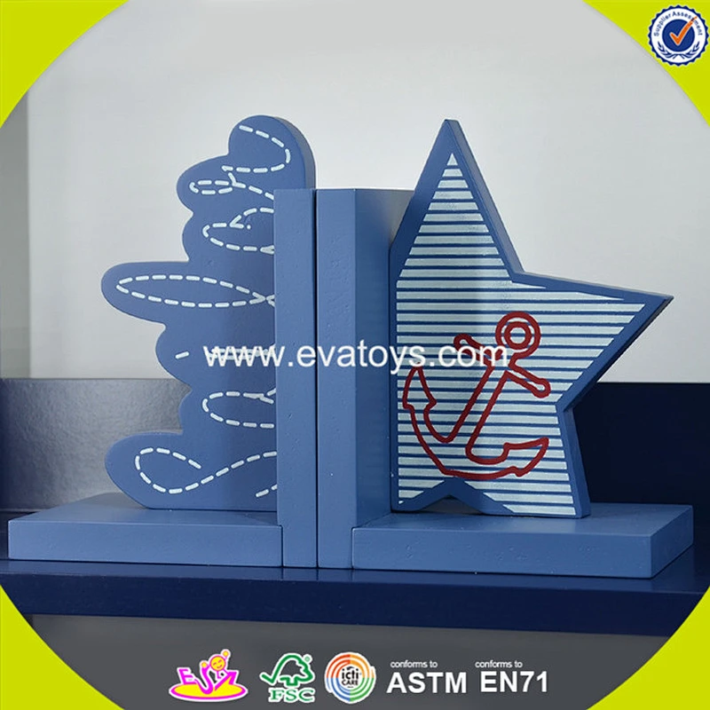 wholesale kids wooden book holder new design star children's wooden book holder W08D049
