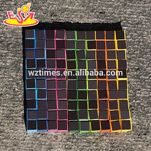 2018 New design 100 pieces children wooden magnetic blocks for education W13A118
