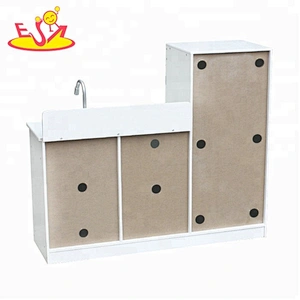 Juego de cocina de juguete de madera educativo de moda para niños W10C370D