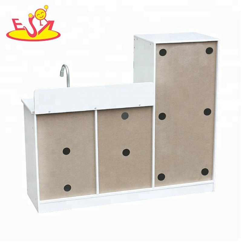 Juego de cocina de juguete de madera educativo de moda para niños W10C370D