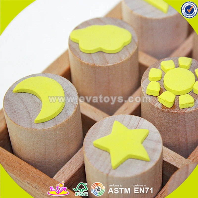 wholesale New style novelty wooden seal toys,wooden stamps toys clothing seal,DIY wooden seal gifts toy W01A074