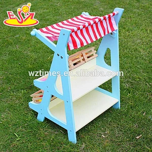 Hölzerner Gemüsestandplatz des Spielwarengeschäfts Spiel hölzernes Gemüsestandplatz des Spielzeugs des lustigen Babys W10A053