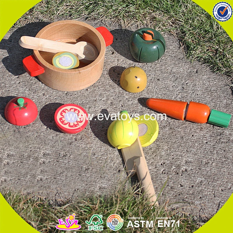 wholesale kids wooden vegetables toys simulation baby wooden vegetables toy W10B146