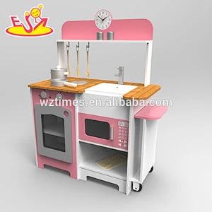 Wholesale new multifunctional kids wooden play kitchen toy W10C250
