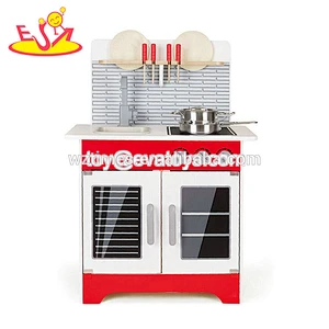 La venta más caliente al por mayor de madera juego de cocina de juguete como bebé entrenamiento W10C345