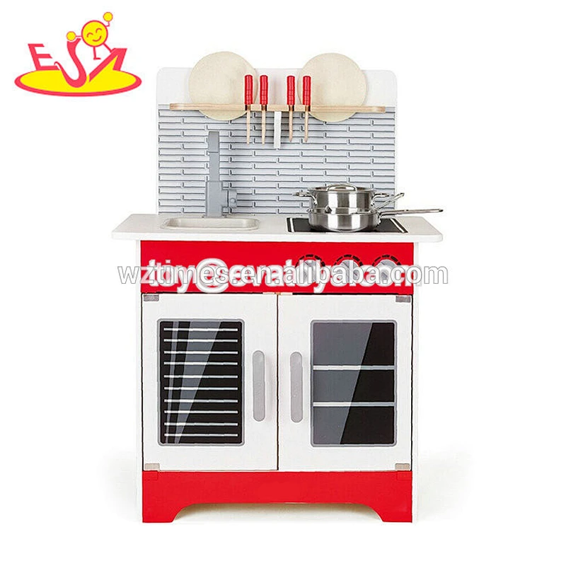 La venta más caliente al por mayor de madera juego de cocina de juguete como bebé entrenamiento W10C345