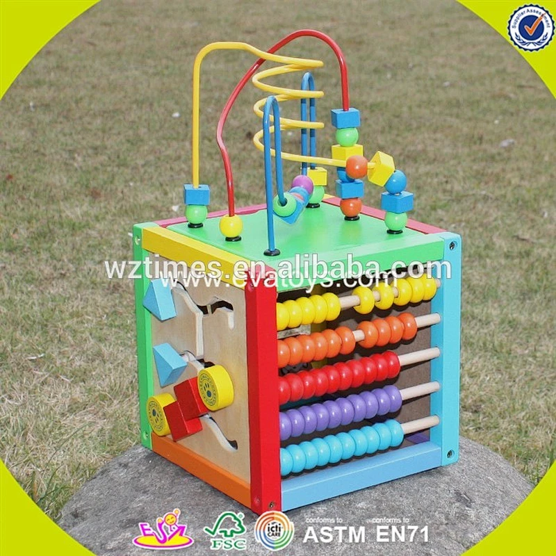 2018 venta al por mayor niños pequeños juguete de madera laberinto de bolas nuevo diseño niños juguete de madera laberinto de bolas mejor niños juguete de madera laberinto de bolas laberinto W11B135