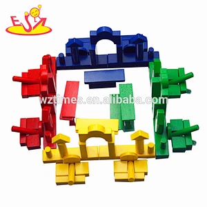 2018 wholesale kids wooden block toy fashion children wooden block toy for education W13A101