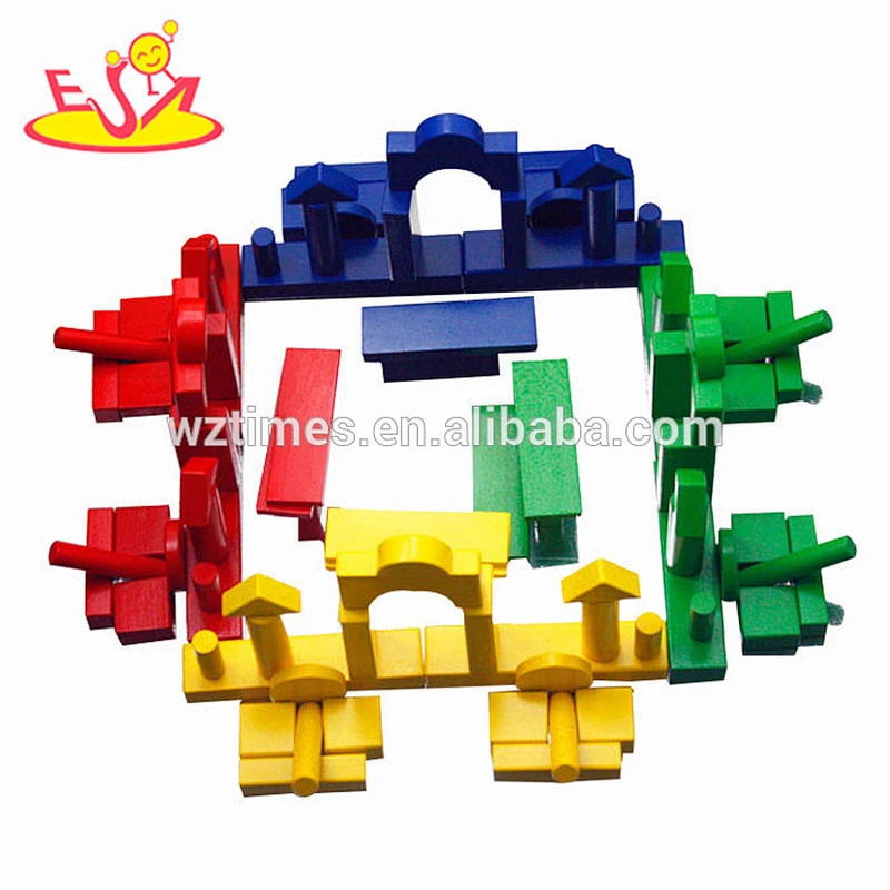 2018 wholesale kids wooden block toy fashion children wooden block toy for education W13A101