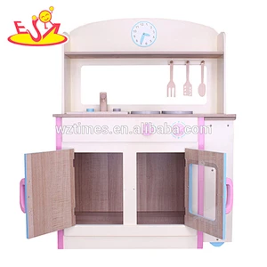 Wholesale early learning kids wooden kitchen set toy interesting baby wooden kitchen set toy W10C275