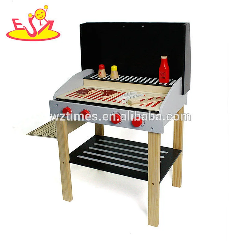 Beliebteste BBQ-Set aus Holz Spielzeug Kochen für Kinder spielen W10D123B