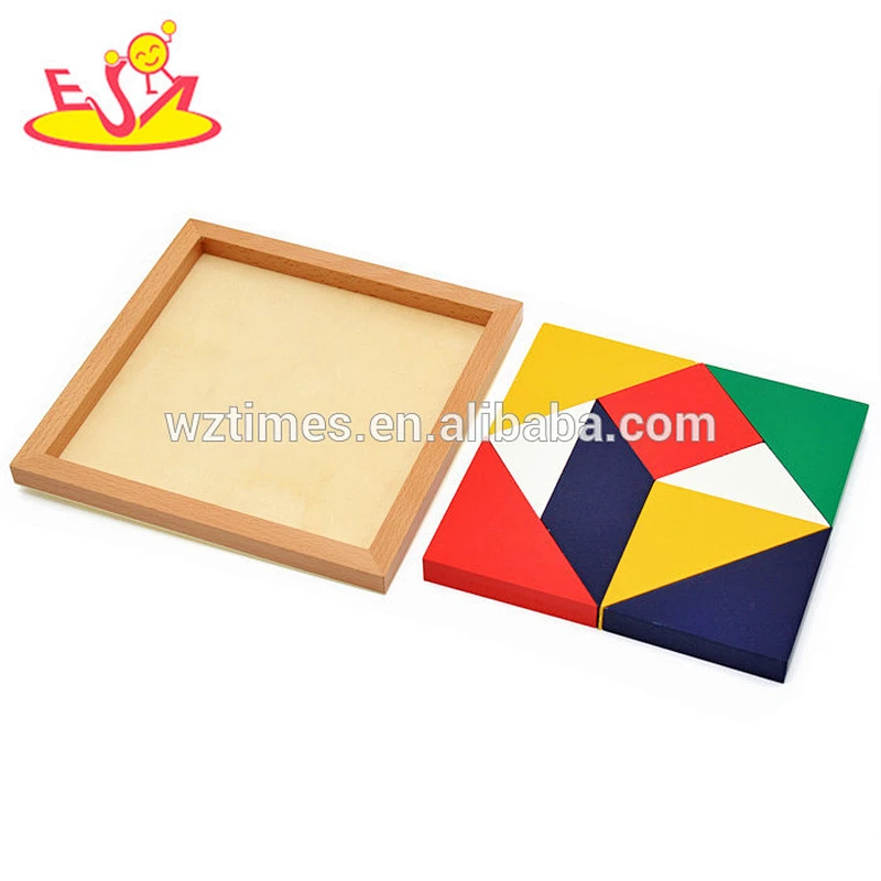 2018 Wholesale best sale kids wooden Chinese tangram made in china W14A166