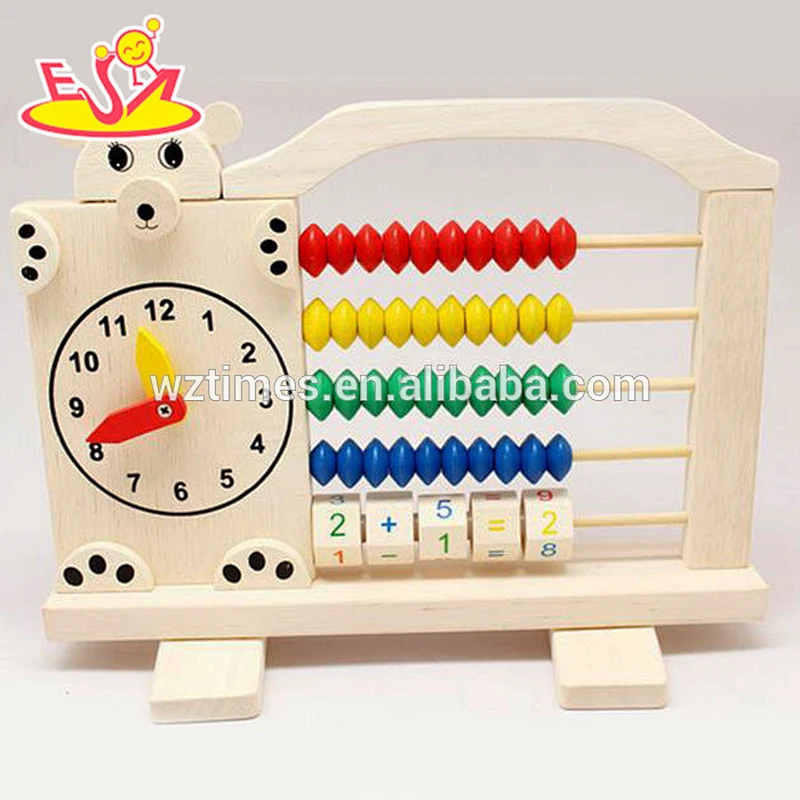 2018 Best Educational Toy Learn Wooden Abacus Rack Counting for children W12A018