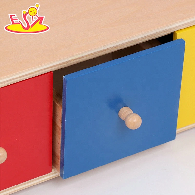 High quality montessori activities wooden toy drawers for children W12F098