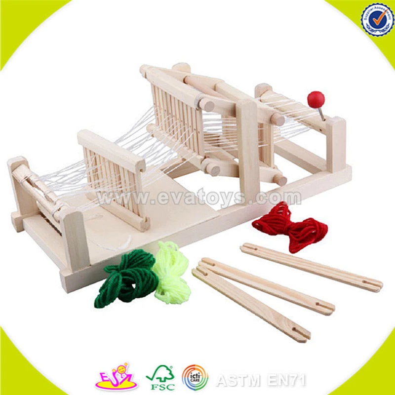 New and popular wooden loom toy Small loom children pretend play toys Hot selling Wooden loom toy W10D001