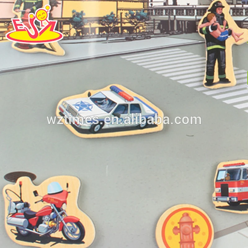 wholesale 23 pieces kids wood magnet toys for education W14J004