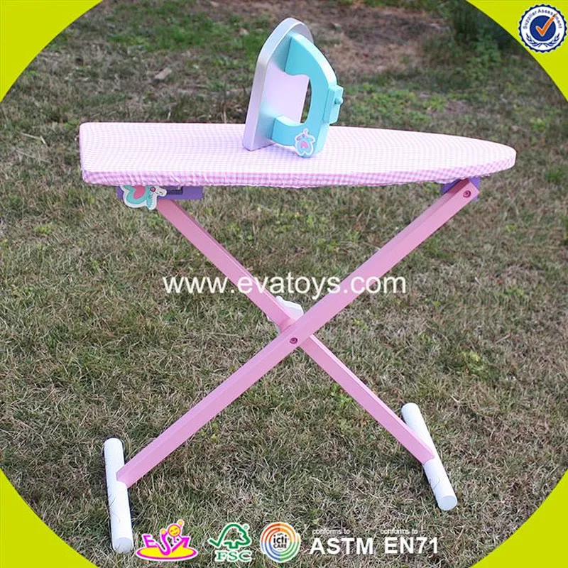 2018 New products children pretend play wooden toy ironing board W10D151