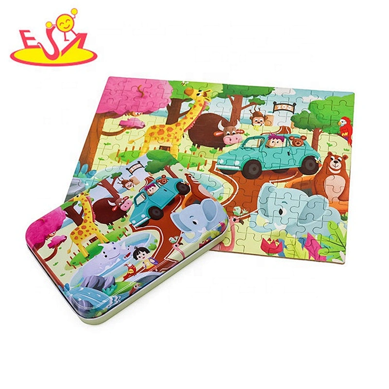 2019 New hottest preschool wooden kids mosaic puzzles for education W14N008