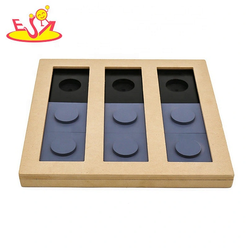 Customize interactive wooden dog puzzle feeder for wholesale W06F115