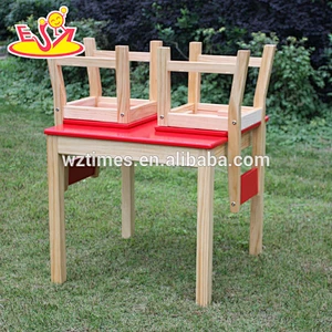 2018 New design wooden kids table and chairs cheap wooden children table and chairs best wood toddlers table and chairs W08G134