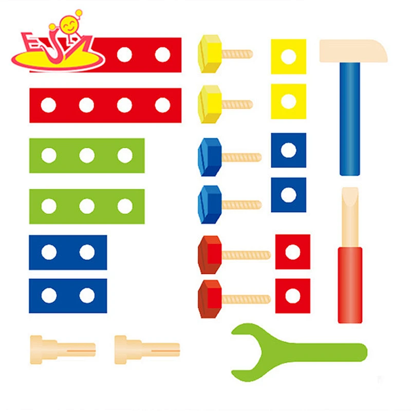 Wholesale new kids wooden diy tools toy for early learning W03D032