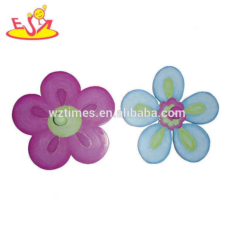wholesale wooden decorative pink decorative wall hooks toy for kids W09B082