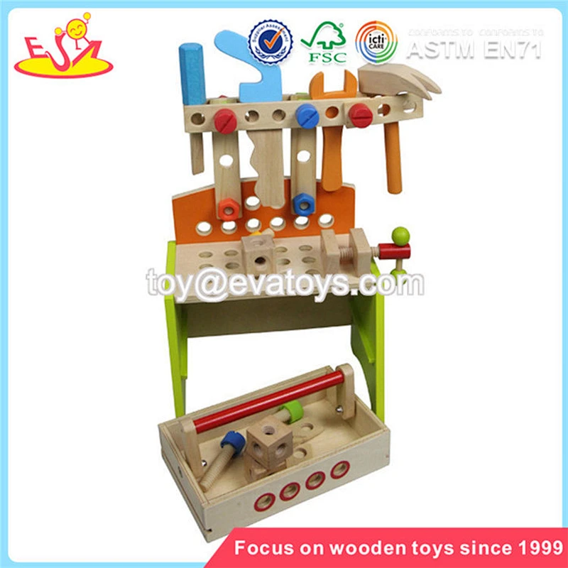 Wholesale new product wooden tools platform toy DIY funny kids wooden tools platform toy W03D029