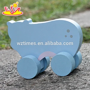 2018 New design baby wooden toy cars top fashion kids wooden toy cars popular animal wooden toy cars W04A317
