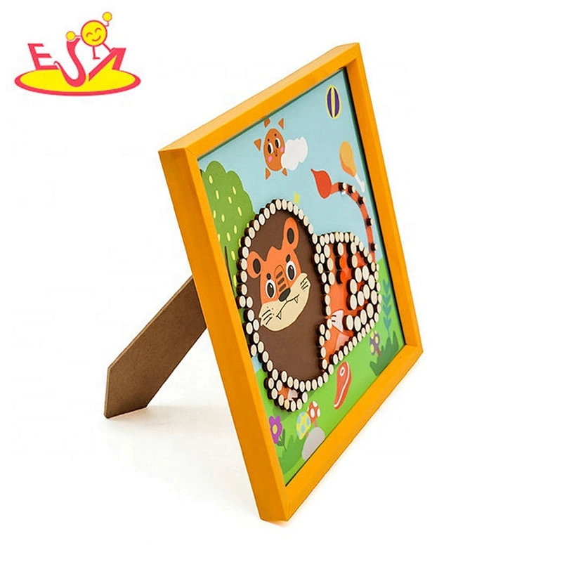 2019 New arrival kids educational wooden diy jigsaw puzzle for wholesale W14C259