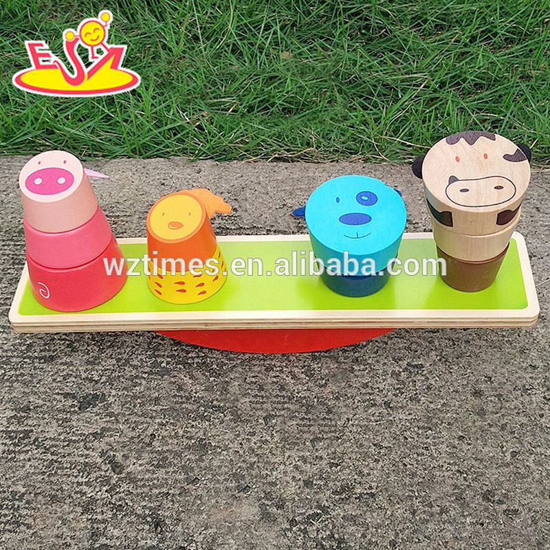 Hölzernes Balancierspielwaren des besten Entwurfs des Babys groß W11F001