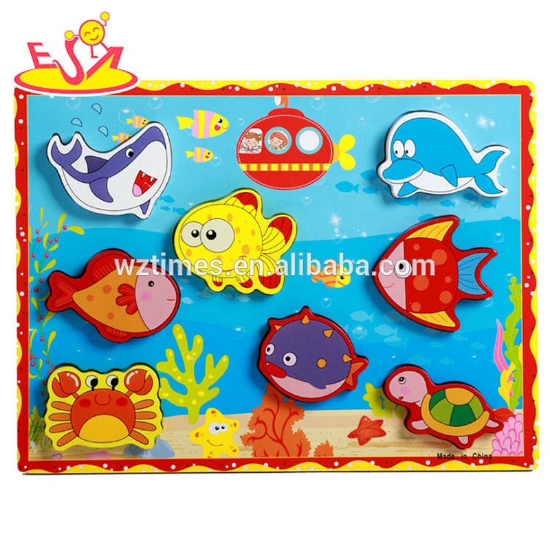 2018 Wholesale wooden puzzle pieces with best price for kids W14A197