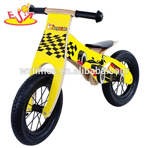 Wholesale most popular wooden indoor balance bike for kids quickly learn to ride W16C093