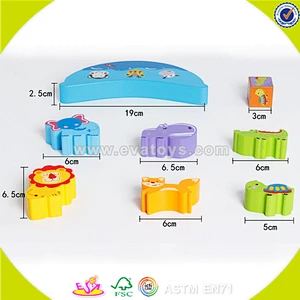 2018 wholesale top sale wooden balancing toy for kids,Cheap wooden balancing toy,DIY colorful wooden balancing toy W11F047