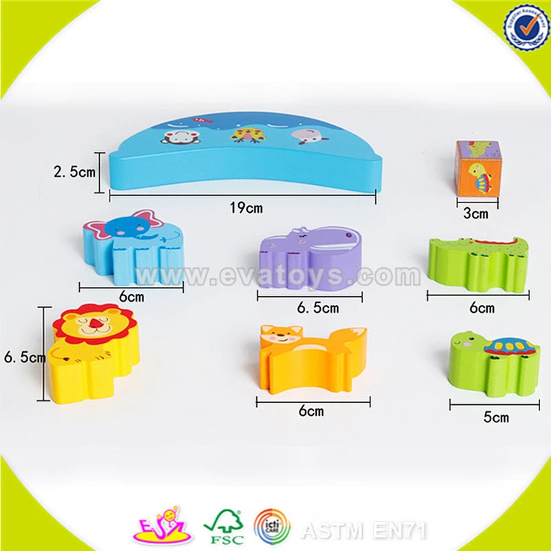 2018 wholesale top sale wooden balancing toy for kids,Cheap wooden balancing toy,DIY colorful wooden balancing toy W11F047