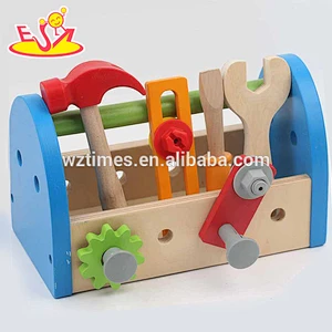 2018 heißer verkauf diy kinder reparatur werkzeug aus holz spielzeug toolbox W03D063