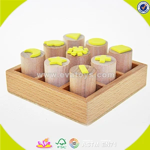 wholesale New style novelty wooden seal toys,wooden stamps toys clothing seal,DIY wooden seal gifts toy W01A074
