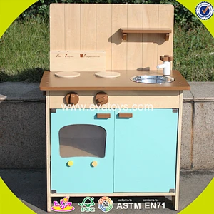 wholesale kids educational wooden mini play kitchen for pretend play W10C176