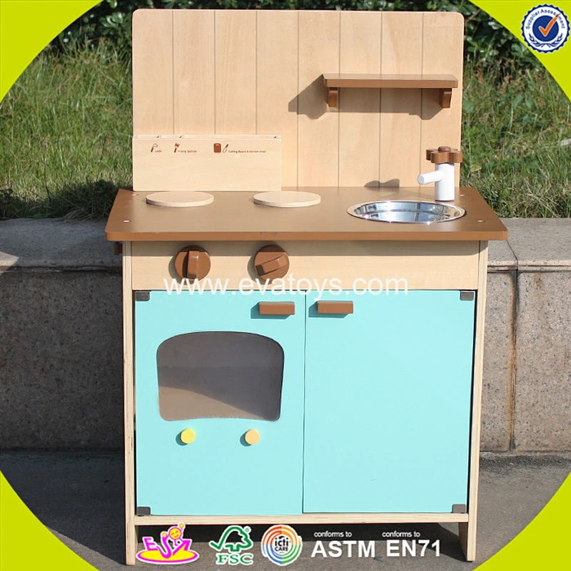 wholesale kids educational wooden mini play kitchen for pretend play W10C176