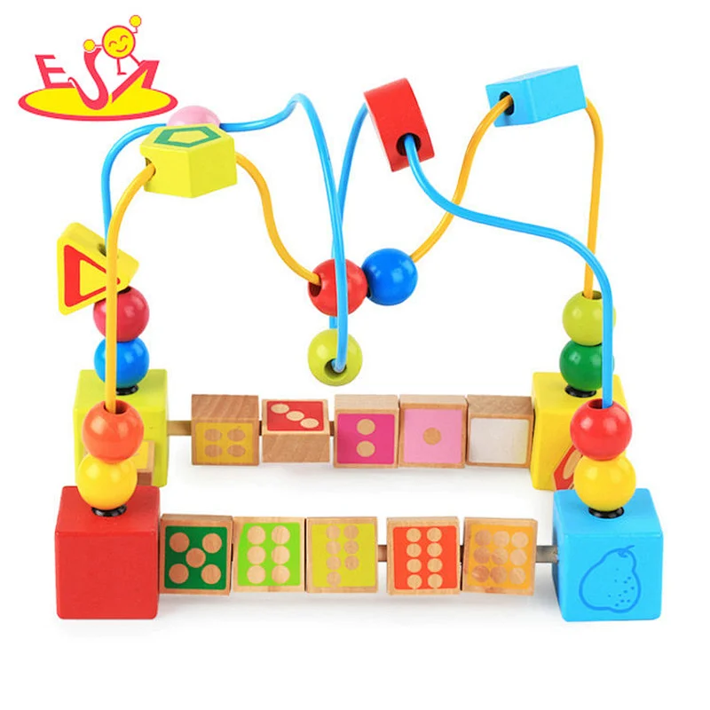 Pädagogisches Kinderspielzeug der Spaßmode aus Holzperlen W11B191