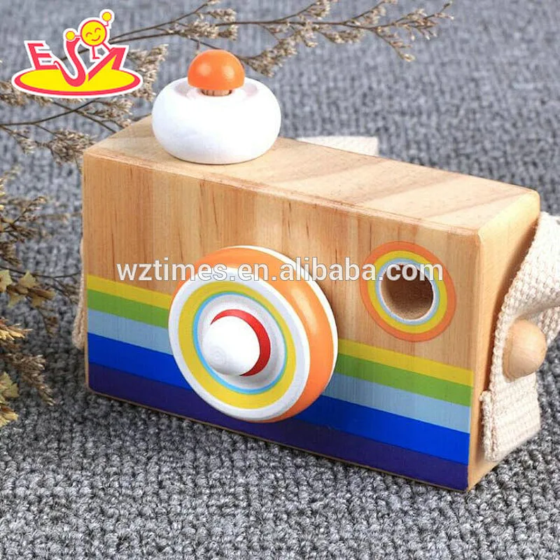Wholesale open boy interest wooden camera toy for sale W01A299