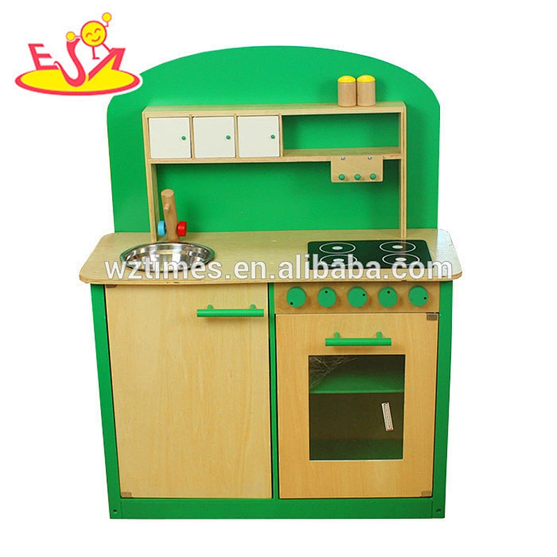 wholesale role play wooden play kitchen set for kids W10C066