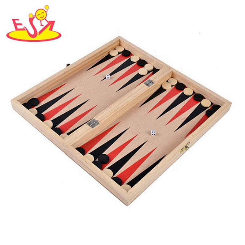 Customize folding wooden chess game for wholesale W11A107