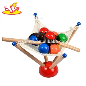 Educational Exercise Hand Flexibility Toys Wooden Ball Game For Kids W01B079