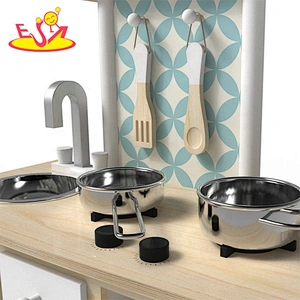 2019 New Original Design kids wooden kitchen toy set with accessories W10C475