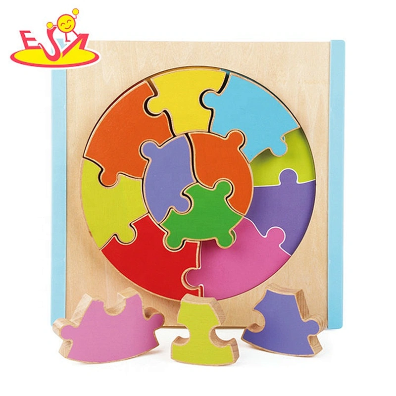 high quality geometric wooden educational puzzles for kids W12F040