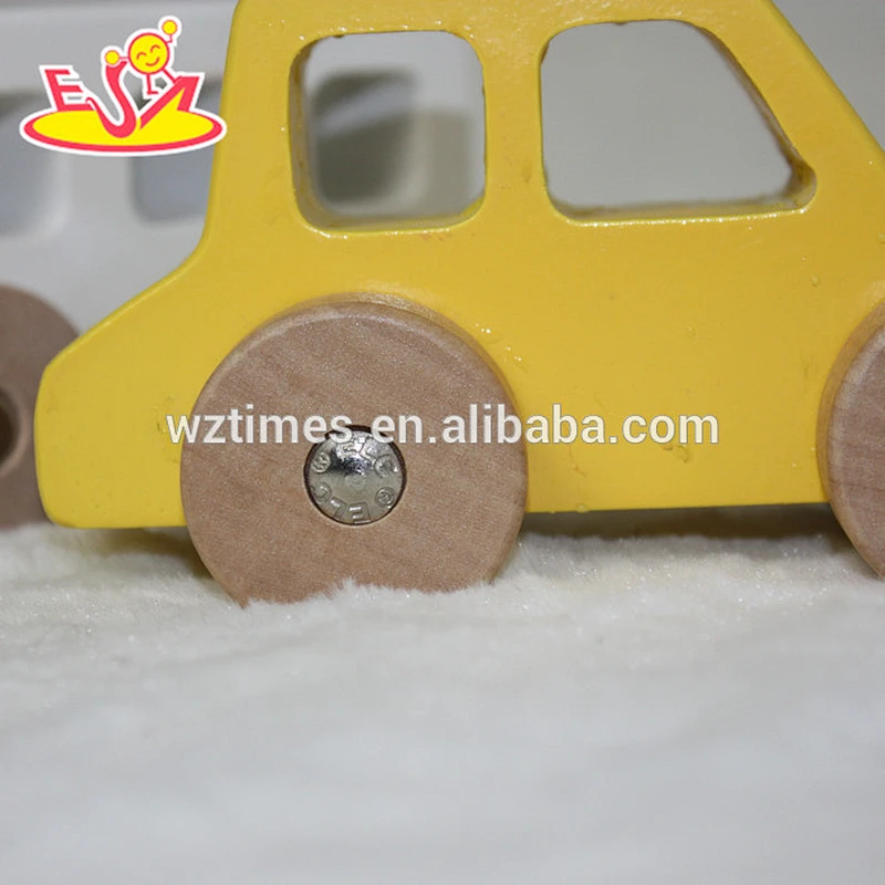 2018 wholesale baby miniature wooden car cheap kids miniature wooden car funny children miniature wooden car W04A262