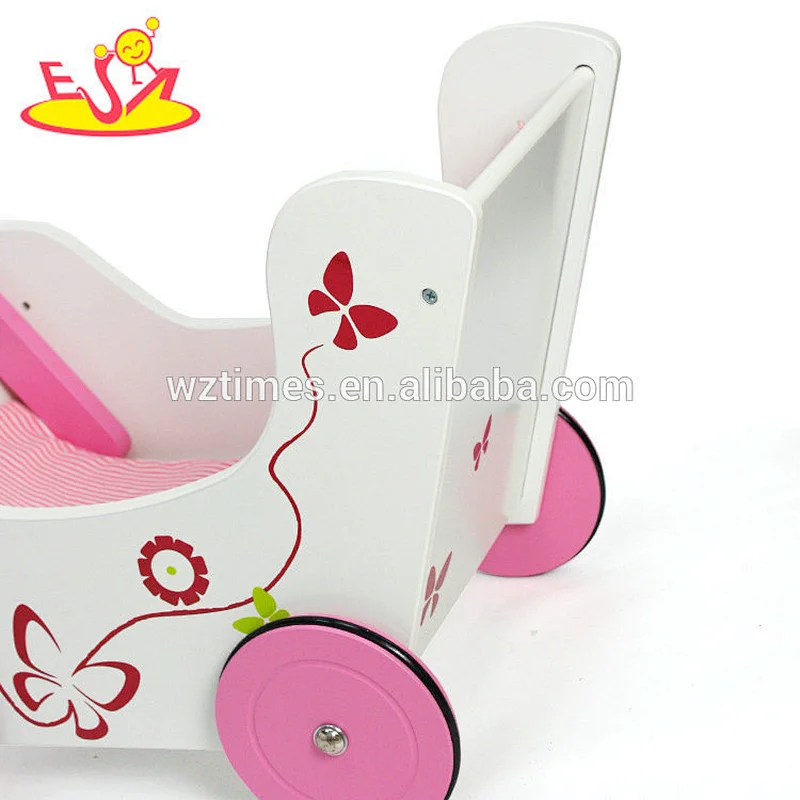 New hottest baby push along toys wooden dolls pram for for children 3+ W16E085
