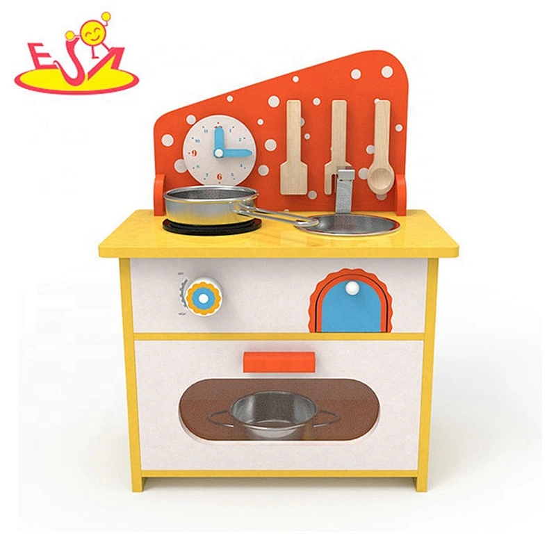 2019 Original Design small white wooden kitchen set for kids W10C426